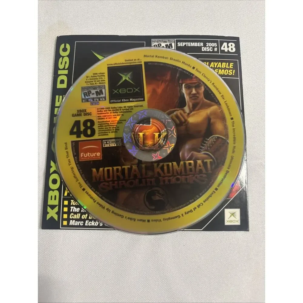 Official Xbox Demo Disc 48,49,50. MortalCombat, Farcry, StarWars Battlefront